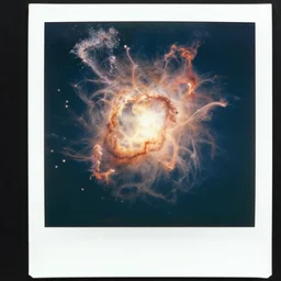 expired polaroid ketchup expressing foam nebula exploded astrophotography