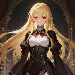 Shalltear Bloodfallen, elegant, highly detailed, digital painting, artstation, concept art, cinematic, red eyes