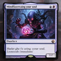 mindflayer stealing your soul by Daarken, magic the gathering, photorealisitc