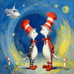 tunnel of love ukraine in the style of dr. seuss, starships, painting by ralph mcquarrie