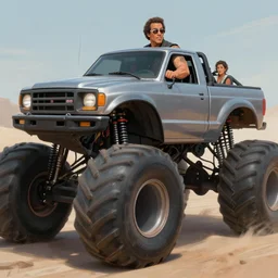 danny trejo, cinematic, driving monster truck grave digger, elegant, highly detailed, digital painting, artstation, smooth, hard focus, illustration, art by jessica rossier and and brian froud