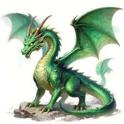an emerald dragon