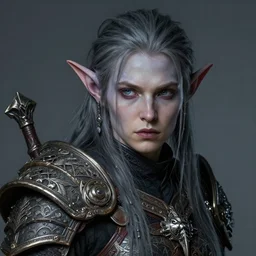 night elf warden character portrait, concept art, intricate details, highly detailed photorealistic portrait in the style of adam hughes, seseon yoon, artgerm and warren louw