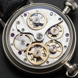 cu thousands of tiny interlocking wheels and pinions make for the most elaborate pocket mechanical pocket watch mechanism ever invented, hyperreal - h 6 4 0