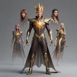 full body portrait of quicksilver as a magical star guardian. detailed face, concept art, intricate, highly detailed 8 k, smooth, sharp focus, beautiful and aesthetic shape of face and body, artgerm, artstation, art by zexi guo and nira and junpei suzuki and gharliera and rinotuna