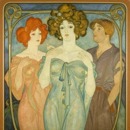 an art nouveau streamline moderne portrait in the style of anna dittmann and donato giancola and virgil finlay.
