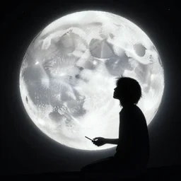 they say i'm crazy because i talk to the moon about you, but i talk to the moon because it understands what feel for you, moebius, artstation - n 4