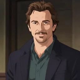 anime key visual of bradley cooper, pixiv