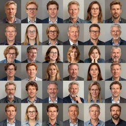 collage of various people, highly detailed, photorealistic, digital art, wimmelbilder, 8 k