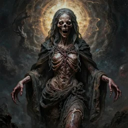 the transcendent being embodying fundamental fear, photorealistic, detailed photography, divinity, awful, cosmic horror, religious art, blasphemous