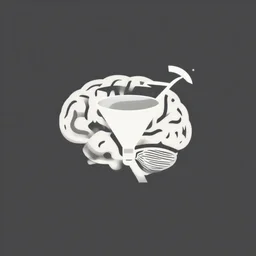 minimalist logo icon for a wandering mind, brain, funnel attention, retro psychology, victo ngai, kilian eng, lois van baarle