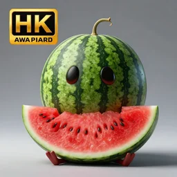 a spooky photo of a watermelon with legs, professional photo, award winning, detailed, 8 k, watermelon