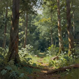 a beautiful painting of a clearing in a forest, cinematic angle, movie concept, trending on artstation, octane render, 8 k, ultra high detail