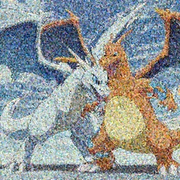 Blue-Eyes White Dragon in a pokemon battle with charizard, a still from the pokemon and Yu-Gi-Oh! crossover episode, anime, high detail, action sequence, attacking