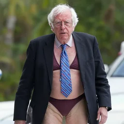 bernie sanders as a vampire in a bikini