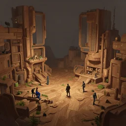 photo environement post futurist wood : 4, 4 k rtx hdr volume light concept studio matte painting environement digital illustration style art that looks like it is from borderlands and by feng zhu and loish and laurie greasley, victo ngai, andreas rocha, john harris by jesper ejsing, by rhads, makoto shinkai and lois van baarle