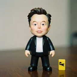 elon musk as nendoroid, kodak film
