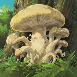 a paradox of selfing, yes - and life in the excluded middle, mycelial mani - un - fold meta - fielding becomings and goings, in the style hayao miyazaki