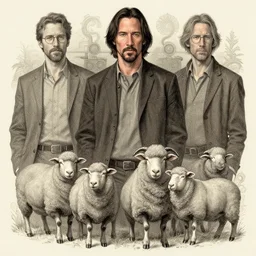 ten thousand posts on an internet forum thread, nerds, sheep, keanu reeves, butts, elegant intricate digital painting artstation concept art by mark brooks and brad kunkle detailed