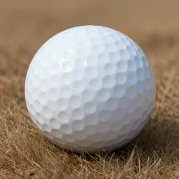 a golfball made out of fur