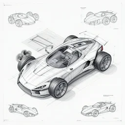 isometric flying car diagram, blueprints, engineering design study by petros afshar and christopher balaskas and marius borgeaud and kiliain eng, well proportioned, highly detailed