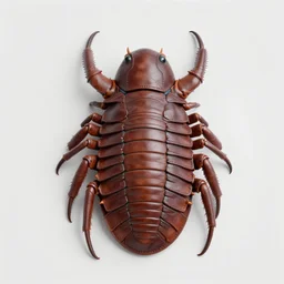 leather armor inspired by a trilobite, artstation