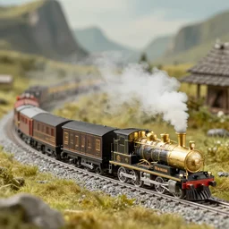 A model train set in skyrim
