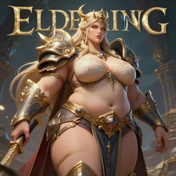 an ultra detailed 3 d render of the voluptuous and thicc god empress as an elden ring boss, epic anime fantasy, 8 k, in the style of a fantasy metal album cover and magic the gathering, volumetric lighting, smooth, highly detailed, digital illustration, octane render, art by albert bierstadt and greg rutkowsi, artstation