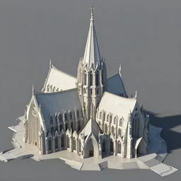 3D render of a hydroelectric cathedral, unreal engine