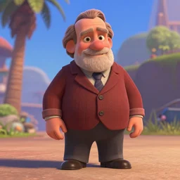 leslie nielsen pixar style