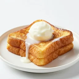 pina colada french toast, food photography