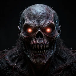 highly detailed photo of scary monster with glowing eyes, dark black background, hyper realistic, art by greg rutsowski, concept art, 8 k detail post - processing