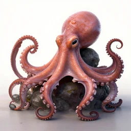 big octopus, photorealistic —height 1024 —width 1024