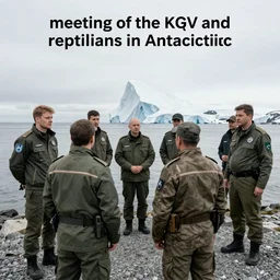 “meeting of the KGB and reptilians in Antarctica”