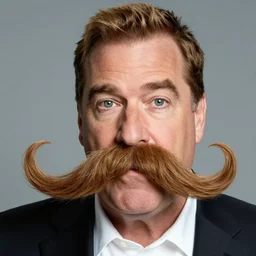 giant mustache, steve harvey
