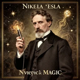 nikola tesla inventing magic, album cover