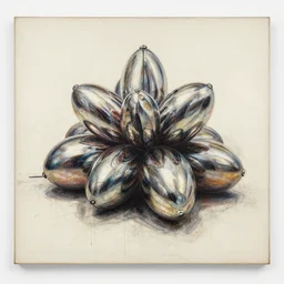 artwork by cy twombly, jeff koons