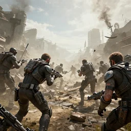 the final moments of humanity. battle scene. malaise, bright scene. fine detail. this 4 k hd image is trending on artstation, featured on behance, well - rendered, extra crisp, features intricate detail, epic composition and the style of unreal engine.