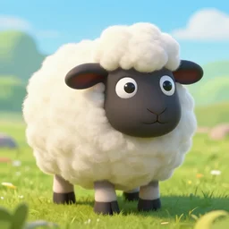 fluffiest sheep, trending on deviantart