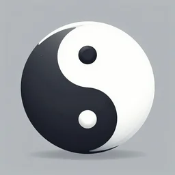 digital illustration of yin yang flow
