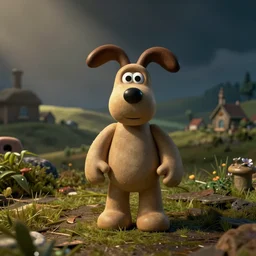 a still from Wallace and Gromit