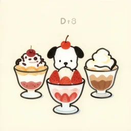 album cover art for minimalist dog sundaes akihiko yoshida