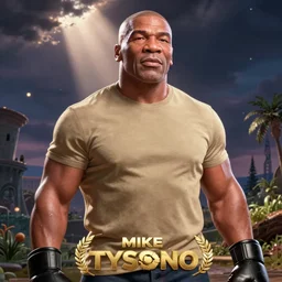 mike tyson in a dreamworld movie, dreamworks animation style