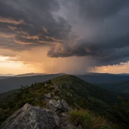 landscape photography storm, appalachian trail, sunset, majestic