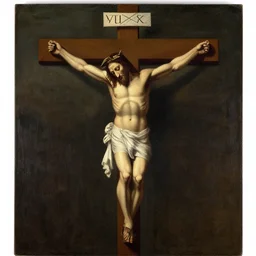 Mark zuckerberg on the cross, painting by Leonardo da Vinci