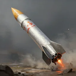 a cigarette rocket luncher, russia, war, realistic, matte painting, trending artstation