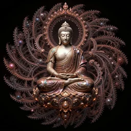 a hyperrealistic buddhabrot fractal, highly detailed, high quality, artistic impression