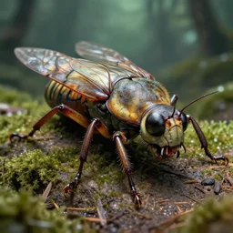 snakefly, prehistoric bugs, giant insects, carnivore, scary bug, 4 k ultra hd, dangerous, beautiful, crisp