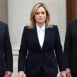 Giorgia Meloni dressed Like Mussolini
