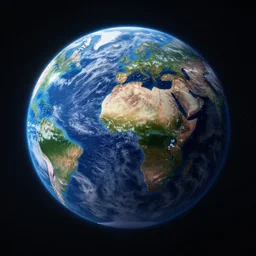 earth in space digital art synthwave detailed sharp focus synthwave art aesthetic octane render raw cinematic